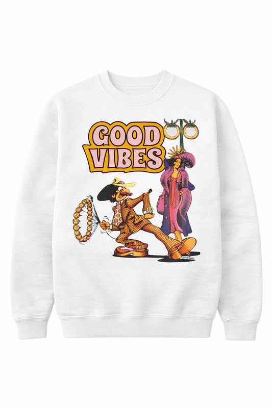 Good Vibes Retro Sweatshirt